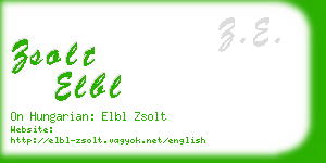 zsolt elbl business card